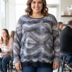 Ali and Kris sheer top 2X